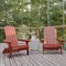 Flash Furniture Red All-Weather Folding Adirondack Chairs, 2PK 2-JJ-C14505-RED-GG - alternate 1